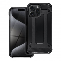 Tvrdený kryt Armor na Apple iPhone 15 Pro Max Čierny