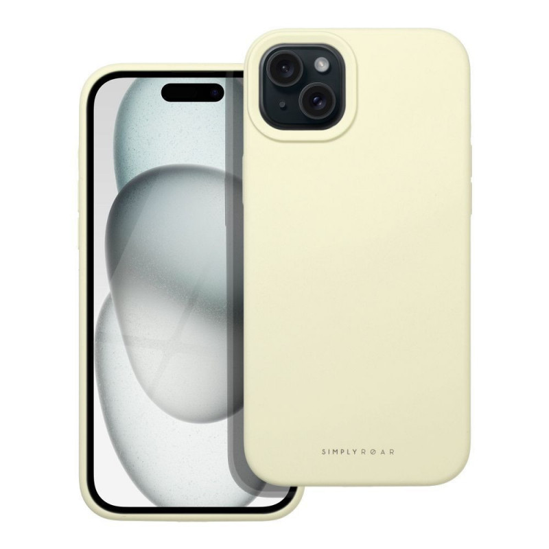 Kryt Roar Cloud-Skin na Apple iPhone 15 Plus Svetlo žltý