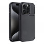 Kryt Carbon premium na Apple iPhone 15 Elegant  Čierny