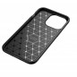 Kryt Carbon premium na Apple iPhone 15 Elegant  Čierny