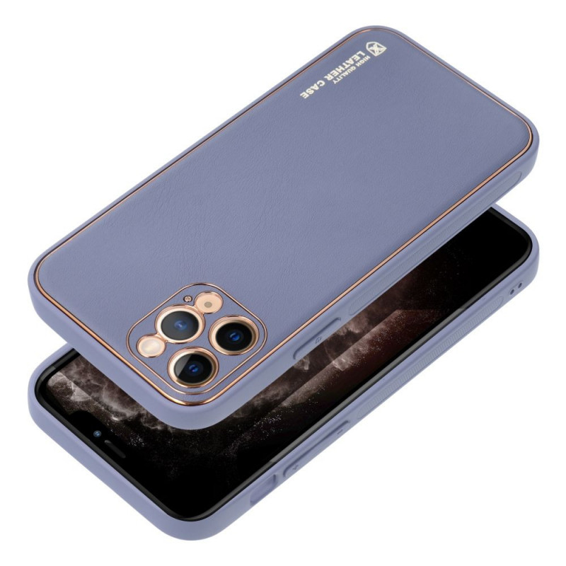 Kryt Leather na Apple iPhone 15 Pro Max Modrý