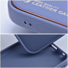 Kryt Leather na Apple iPhone 15 Pro Max Modrý