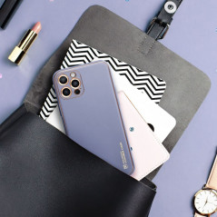 Kryt Leather na Apple iPhone 15 Pro Max Modrý