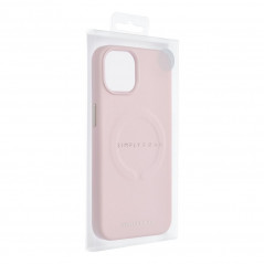 Kryt Roar Leather Mag na Apple iPhone 14 Elegant  MagSAFE  Žiarivý ružový