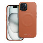 Kryt Roar Leather Mag na Apple iPhone 15 Elegant  MagSAFE  Hnedý