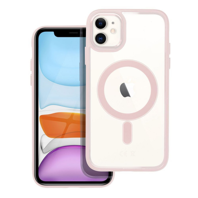 Kryt Color Edge Mag na Apple iPhone 11 MagSAFE  Ružový