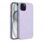 Kryt Roar Leather Mag na Apple iPhone 15 Plus Elegant  MagSAFE  Fialový (Purple)