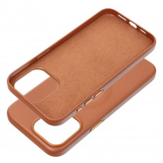 Kryt Roar Leather Mag na Apple iPhone 15 Pro Max Elegant  MagSAFE  Hnedý