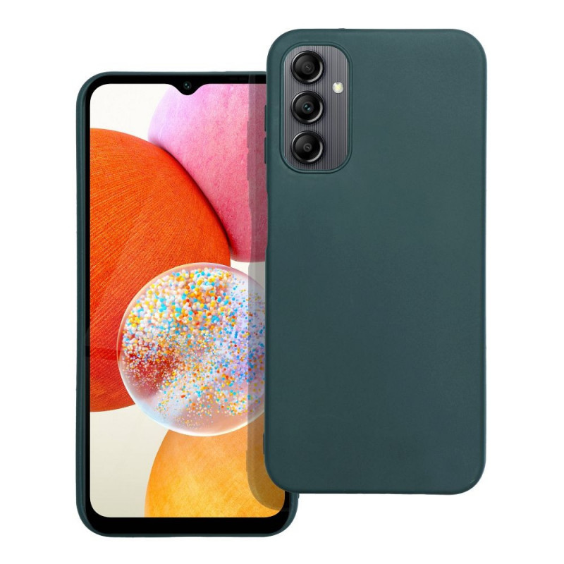 Kryt MATT na Samsung Galaxy A14 LTE Tmavo zelený