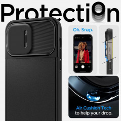 Kryt Spigen Optik Armor na Apple iPhone 14 Pro Čierny