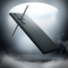 Kryt Spigen  Liquid Air na Samsung Galaxy S23 Ultra 5G Temne zelená