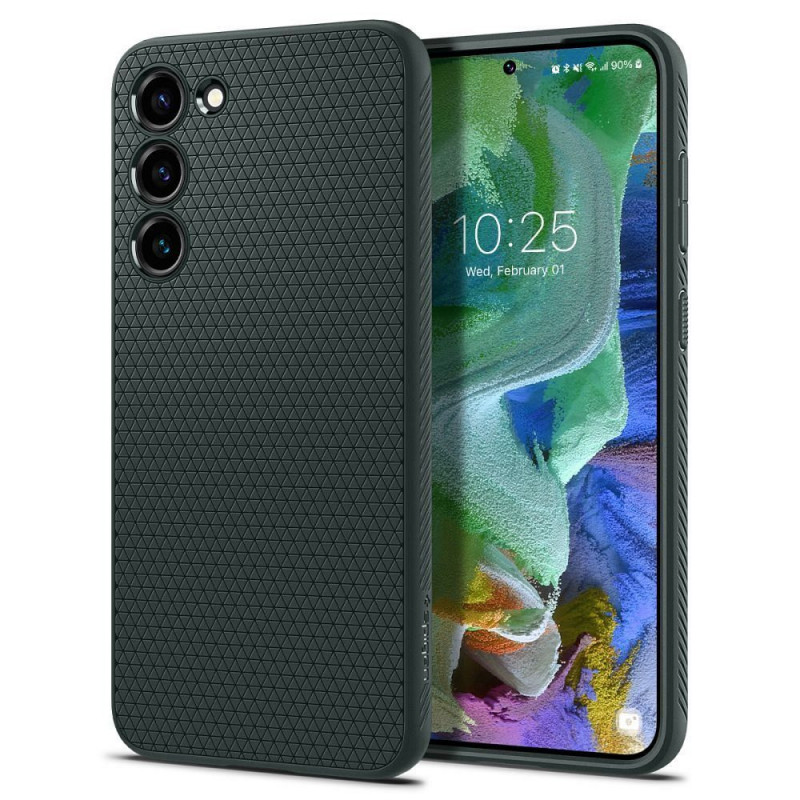 Kryt Spigen  Liquid Air na Samsung Galaxy S23 Plus 5G Temne zelená