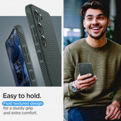 Kryt Spigen  Liquid Air na Samsung Galaxy S23 Plus 5G Temne zelená