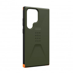 Kryt Urban Armor Gear Civilian na Samsung Galaxy S23 Ultra 5G Prémiové puzdro  MagSAFE  Olivový