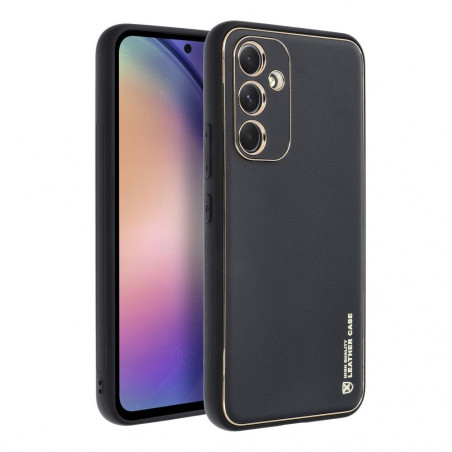Kryt Leather na Samsung Galaxy A54 Čierny