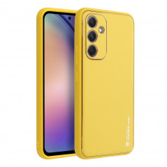 Kryt Leather na Samsung Galaxy A54 Žltý