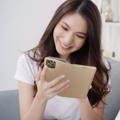 Peňaženkové puzdro Smart Case Book na Samsung Galaxy A14 LTE Zlatý