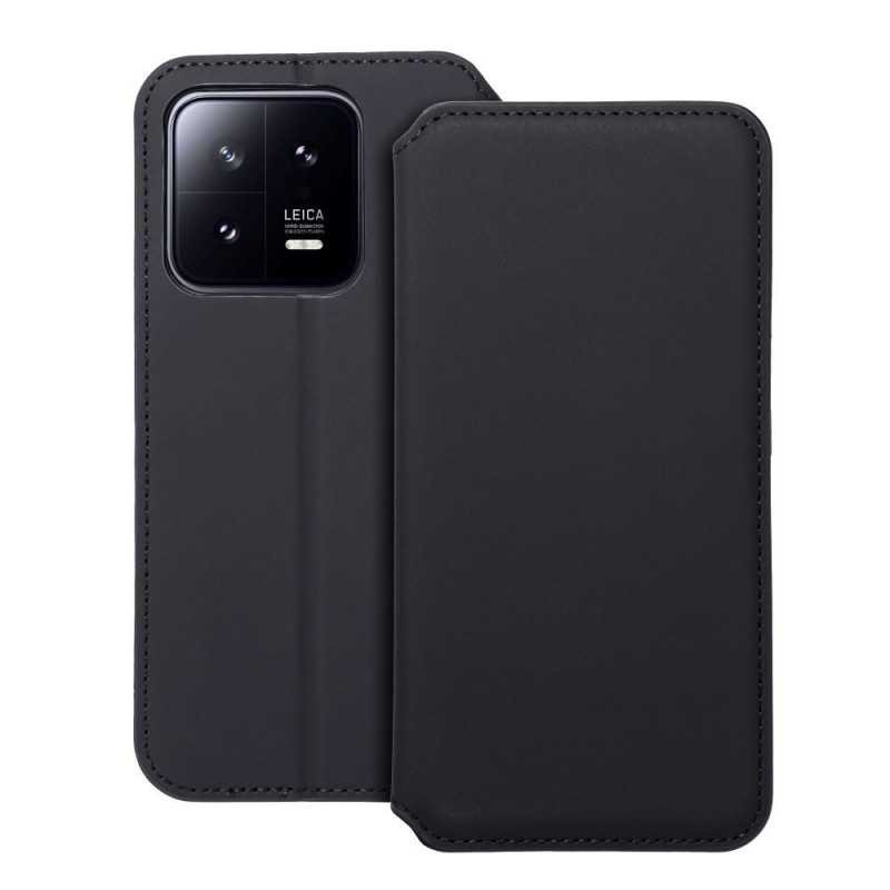 Peňaženkové puzdro Dual Pocket book na XIAOMI 13 Pro Čierny 