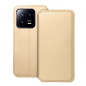 Peňaženkové puzdro Dual Pocket book na XIAOMI 13 Pro Zlatý 