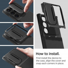 Kryt Spigen Armor na Samsung Galaxy S23 Ultra 5G Čierny