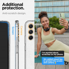 Kryt Spigen Liquid Crystal na Samsung Galaxy A54 Krištáľovo čistý  Transparentný