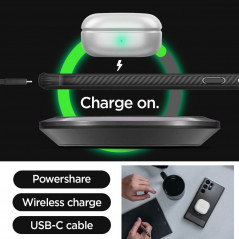 Kryt Spigen Armor na Samsung Galaxy S23 Ultra 5G Uhlíkové vlákno, Elegant  Čierny