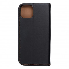 Peňaženkové puzdro Leather case SMART PRO na Apple iPhone 15 Plus Elegant  Čierny