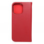 Peňaženkové puzdro Leather case SMART PRO na Apple iPhone 15 Pro Max Elegant  Vinovo červený