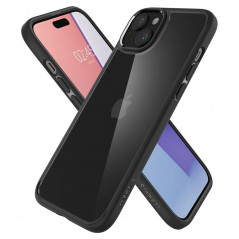 Kryt Spigen Ultra Hybrid na Apple iPhone 15 Plus Krištáľovo čistý  Matná čierna