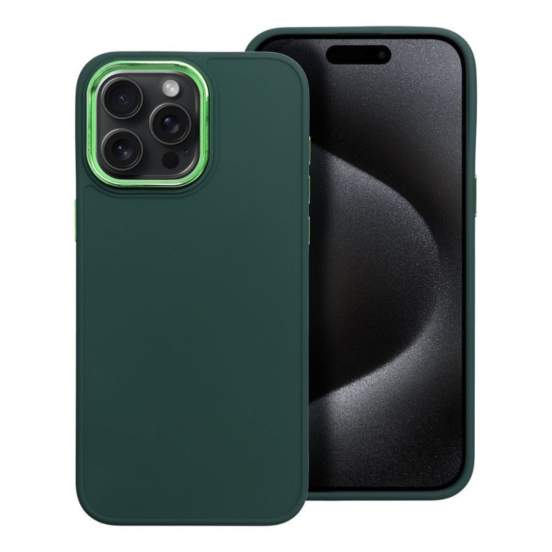 Kryt FRAME na Apple iPhone 15 Pro Max Elegant  Zelený