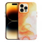 Kryt Leather Mag Cover na Apple iPhone 15 Pro Max Elegant  MagSAFE  Oranžová škvrna