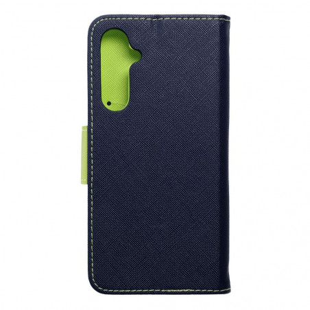 Peňaženkové puzdro Fancy Book na Samsung Galaxy S23 FE Námornícka modrá / Limetkovo zelený