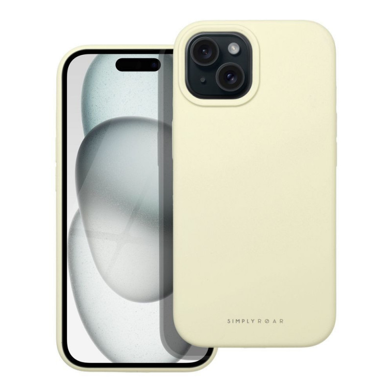 Kryt Roar Cloud-Skin na Apple iPhone 15 Svetlo žltý