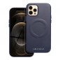 Kryt Roar Leather Mag na Apple iPhone 12 Pro Elegant  MagSAFE  Tmavší modrý