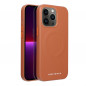 Kryt Roar Leather Mag na Apple iPhone 13 Pro Elegant  MagSAFE  Hnedý