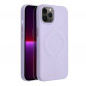Kryt Roar Leather Mag na Apple iPhone 14 Elegant  MagSAFE  Fialový (Purple)