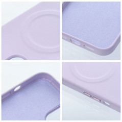 Kryt Roar Leather Mag na Apple iPhone 14 Pro Elegant  MagSAFE  Fialový (Purple)
