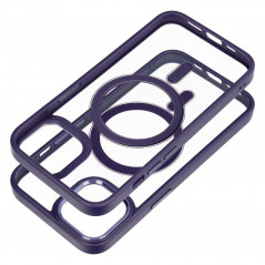 Kryt Color Edge Mag na Apple iPhone 14 MagSAFE  Hlboká fialová