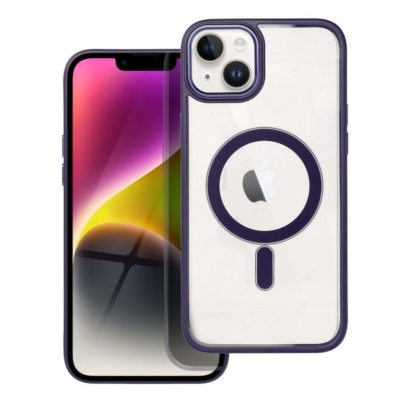 Kryt Color Edge Mag na Apple iPhone 14 Plus MagSAFE  Hlboká fialová