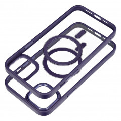 Kryt Color Edge Mag na Apple iPhone 14 Plus MagSAFE  Hlboká fialová