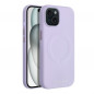 Kryt Roar Leather Mag na Apple iPhone 15 Elegant  MagSAFE  Fialový (Purple)