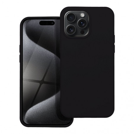 Kryt Silicone na Apple iPhone 15 Pro Max Elegant  Čierny