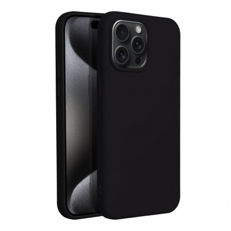 Kryt Silicone na Apple iPhone 15 Pro Max Elegant  Čierny