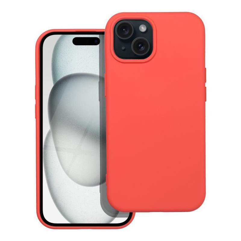 Kryt Silicone na Apple iPhone 15 Elegant  Broskyňový