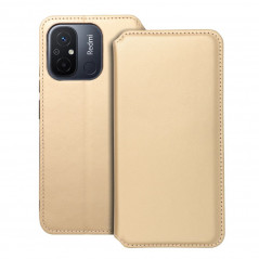 Peňaženkové puzdro Dual Pocket book na XIAOMI Redmi 12C Zlatý