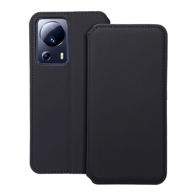 Peňaženkové puzdro Dual Pocket book na XIAOMI 13 Lite Čierny 