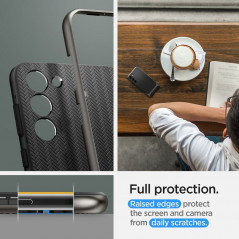 Kryt Spigen Neo Hybrid na Samsung Galaxy S23 5G Tmavo modro sivý