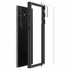 Kryt Spigen Ultra Hybrid na Samsung Galaxy S23 Ultra 5G Krištáľovo čistý  Matná čierna