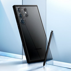 Kryt Spigen Ultra Hybrid na Samsung Galaxy S23 Ultra 5G Krištáľovo čistý  Matná čierna