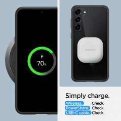Kryt Spigen Ultra Hybrid na Samsung Galaxy S23 Plus 5G Krištáľovo čistý  Matná čierna